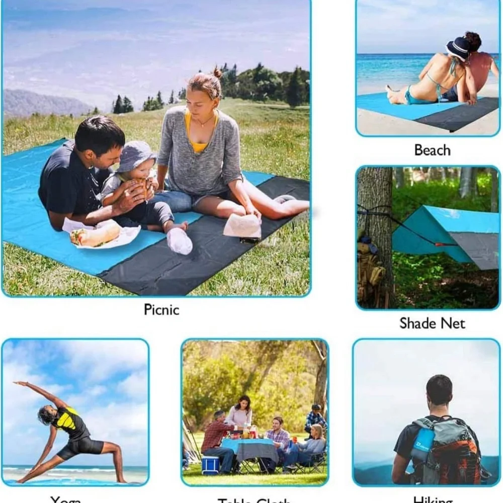 Sandfree Blanket, Manta de Playa, Lightweight Mat for Outdoor, Camping, Hiking